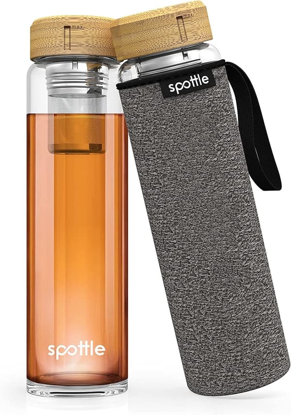Spottle Teflaska & Sil Svart
