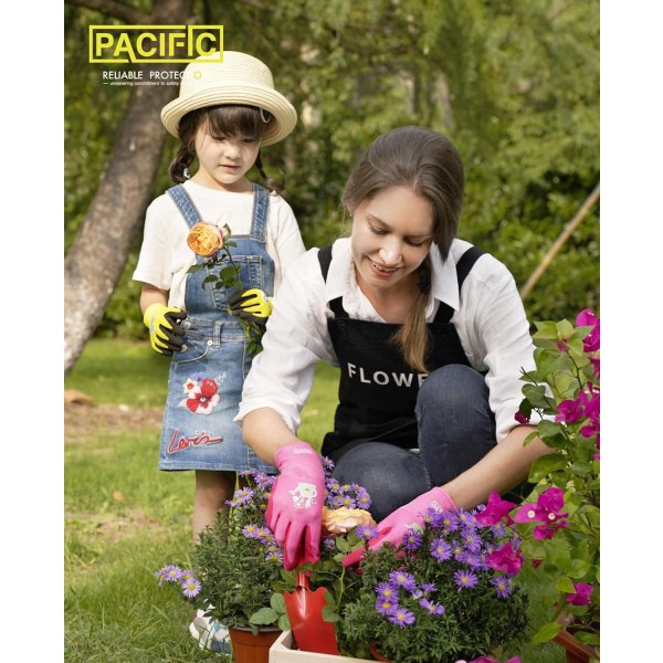 Trädgårdshandskar Barn 3 Par 7-10 år PACIFIC
