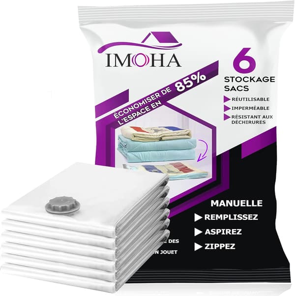 Vakuumpåsar XXL 6-pack IMOHA
