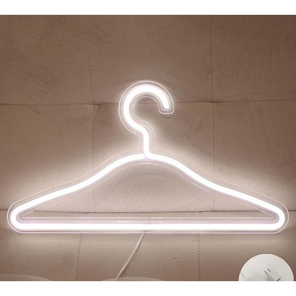 Led-klädhängare Neonljusskylt Sovrum Romantisk Dekoration White