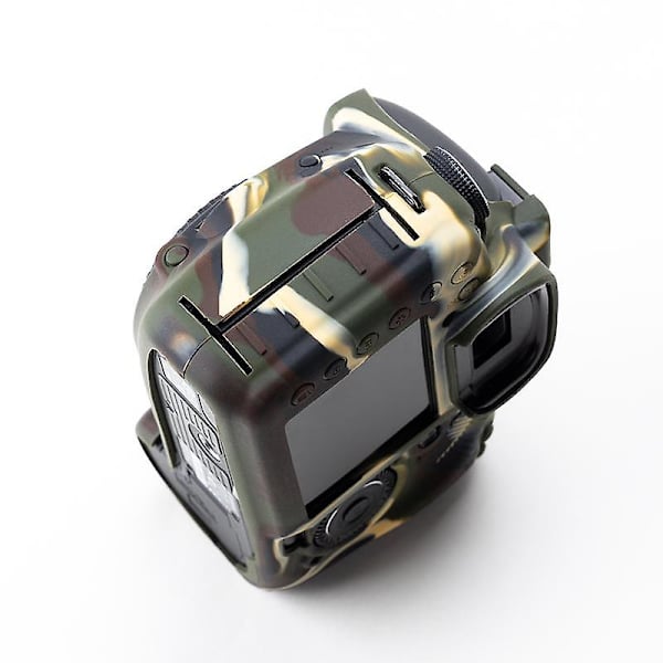 DSLR Kamera Anti-drop Silikone Etui Til Canon EOS 7D, Blødt Beskyttelsescover Camouflage