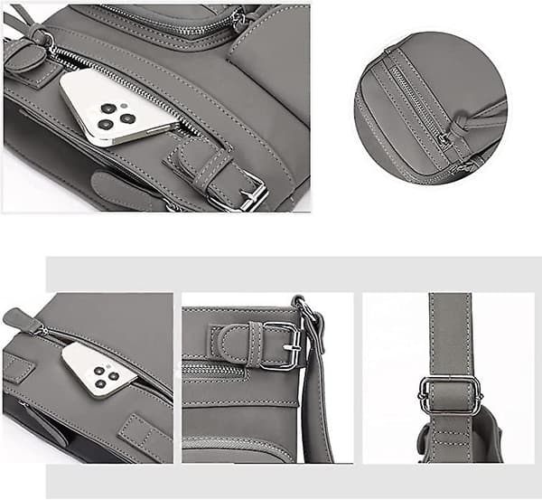 Crossbody tasker til kvinder skuldertasker grey