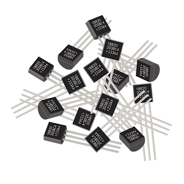 15 st DS18B20 Temperatursensor - Digital Sensor för Arduino