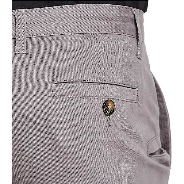 Chino-byxor för Yetsye män, smarta casualbyxor, regular fit Gray