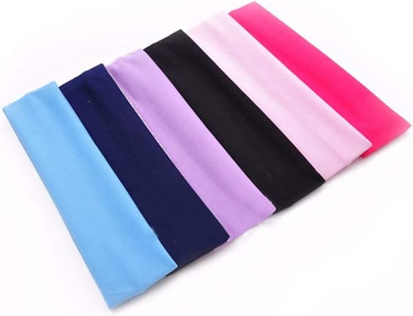 12 stk. Acsergery Gave Yoga Bomulls Hodebånd, Elastiske Stretch Hodebånd Sklisikre