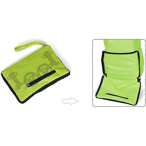 Sammenklappelig Trolley Taske Foldbar Indkøbstaske med Hjul Foldbar Indkøbsvogn Genanvendelige Indkøbsposer Bærbar Håndtræk Indkøbsposer Indkøb Tr