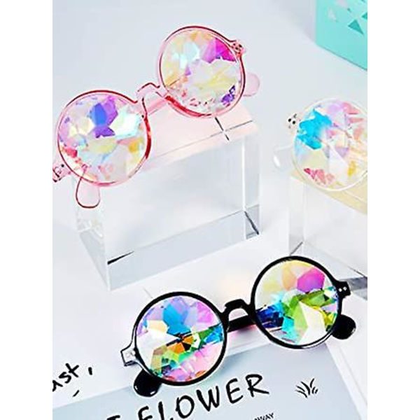 3 kpl Festivaali Kaleidoskooppi Sateenkaari Aurinkolasit Rave Goggle Lasit, Prisma