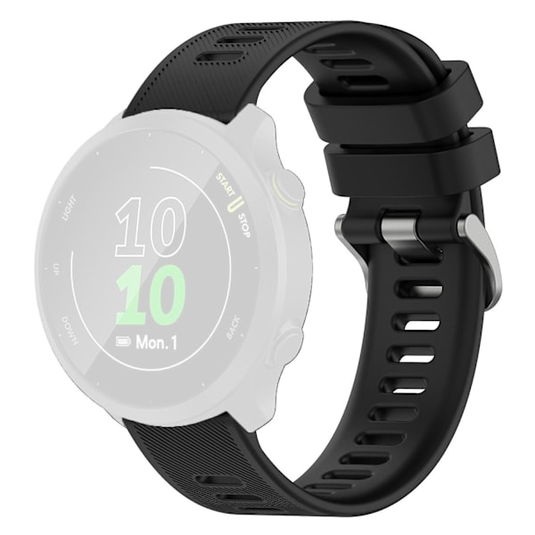 Twill silikonarmband för Samsung Galaxy Watch 4/5/6 40/44mm/Watch6 Classic 43/47mm/5 Pro 45mm Black