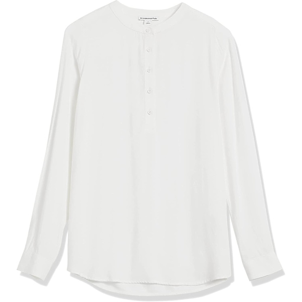 Kvinnors långärmade vävda blus Style 1 XL