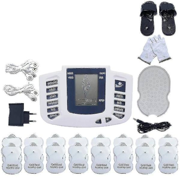 Caraele Elektrisk Tens Muskelstimulator Digital Muskelterapi Helkrops Massager (Udstyrssæt)
