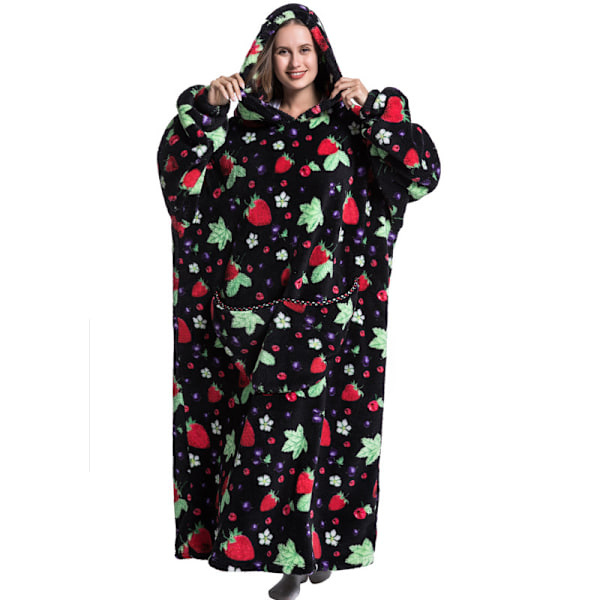 wearable sports hoodie oversized termisk jumper Lazy hoodie plus lang husbeklædning A003