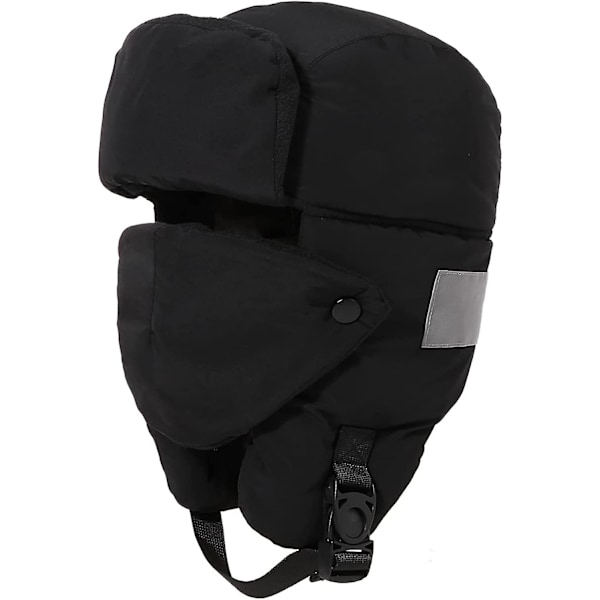 Unisex Vandtæt Yetsye Vinter Trapper Hat Varm Termisk Bomber Hatte Med Aftagelig Maske Vindtæt Yetsye Aviator Hatte