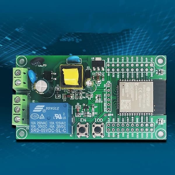 AC-driven ESP32 WiFi Bluetooth Ble Enstaka Relämodul ESP32 Utvecklingskort I/O Port UART Programmering As Shown