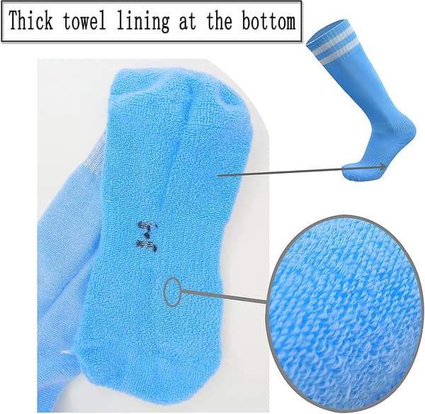 Unisex Unga Kvinnor Herr Acsergery Fotbollsstrumpor Bomull 6-pack