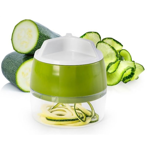 3-i-1 Håndholdt Grønnsaksspiralizer Grønnsakskutter Zucchini Spaghetti Justerbar Håndholdt Spiralizer For Salat Frukt Grønnsaker