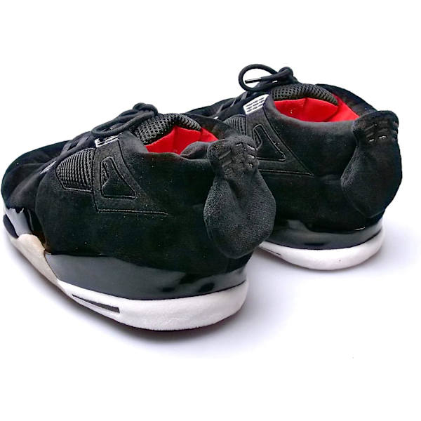 Mjuka sneakers tofflor för män/kvinnor L/XL (8.5-13) Aj4 Black 1113 Wide