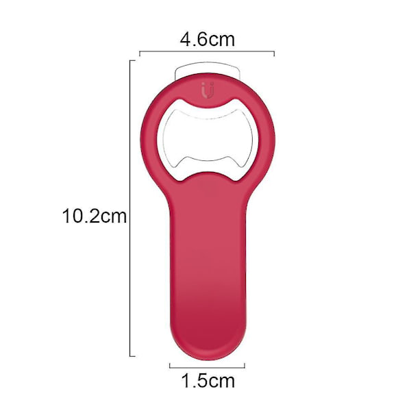 Magnetisk flaske- og dåseåbner til køleskab, rustfrit stål kirkeknøgleåbner med kapsel KD0440C countryflush