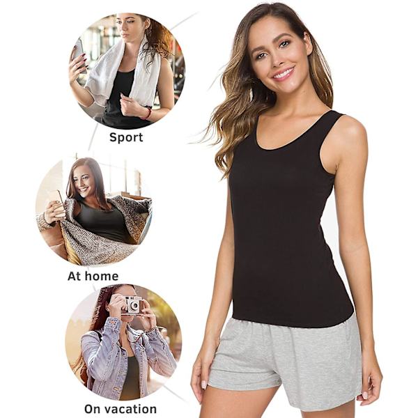 Dame Supermyke Vest Topper Stretch Casual Tank Topper Style 1 M