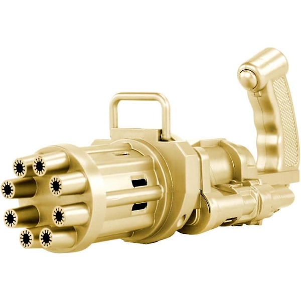 Slitstark Auto Bubble Machine Gun, Bubble Maker Leksaker för utomhus- och inomhusfester Gold