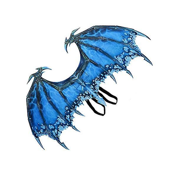 Halloween Cosplay Party Rekvisitter Ikke-vevde Dragevinger Kreative Performance Cosplay Vinger For Voksne (blå) Blue 90X46 CM