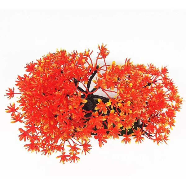 180mm bonsaiträd i kruka Konstgjord växtdekoration för kontor/hem Orange