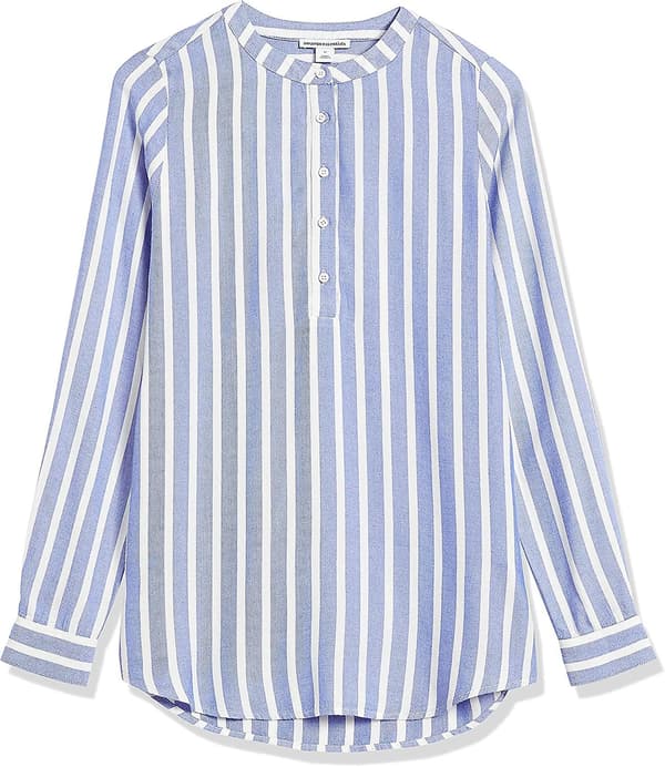 Langermet vevd bluse for kvinner Style 5 L