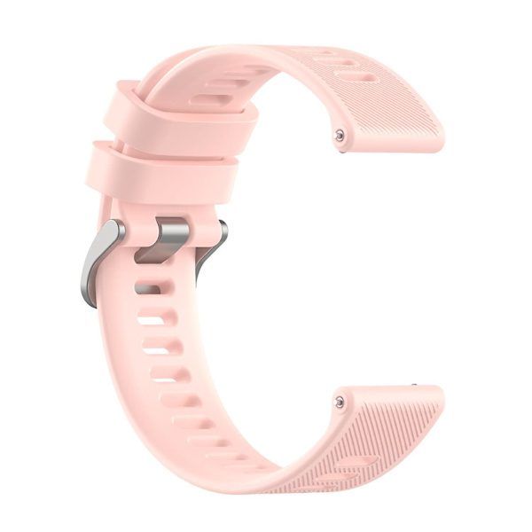 Twill silikonarmband för Samsung Galaxy Watch 4/5/6 40/44mm/Watch6 Classic 43/47mm/5 Pro 45mm Light Pink