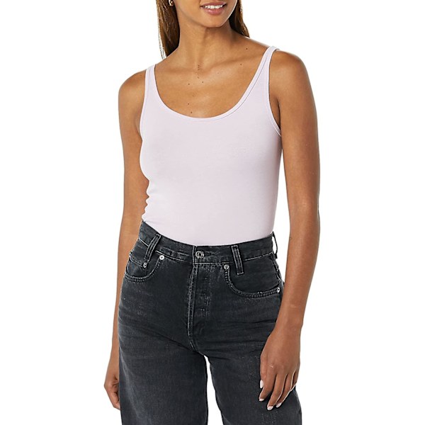 Slim-fit tanktopp med tynne stropper for kvinner, 2-pakning Style 4 M