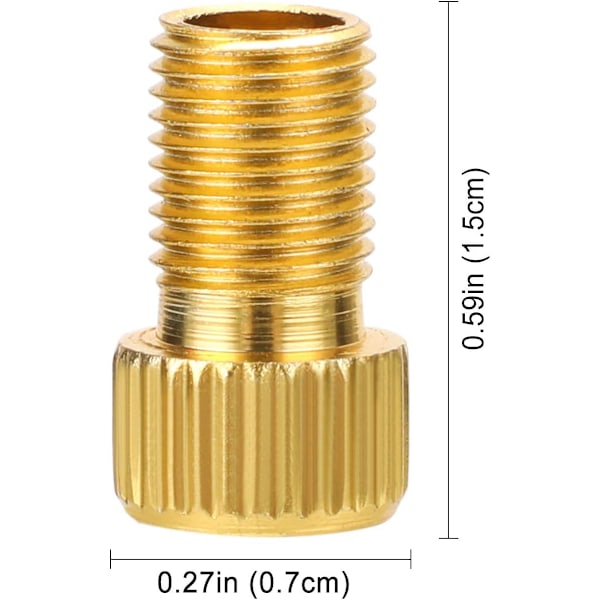 4 st Presta till Schrader Ventiladapter, Aluminiumlegering Adapterkonverterare Cykelventil