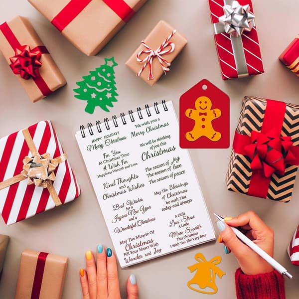 Julesentimenter Stempler, Die og Stencils Sæt - Kortfremstilling og Scrapbooking Kit