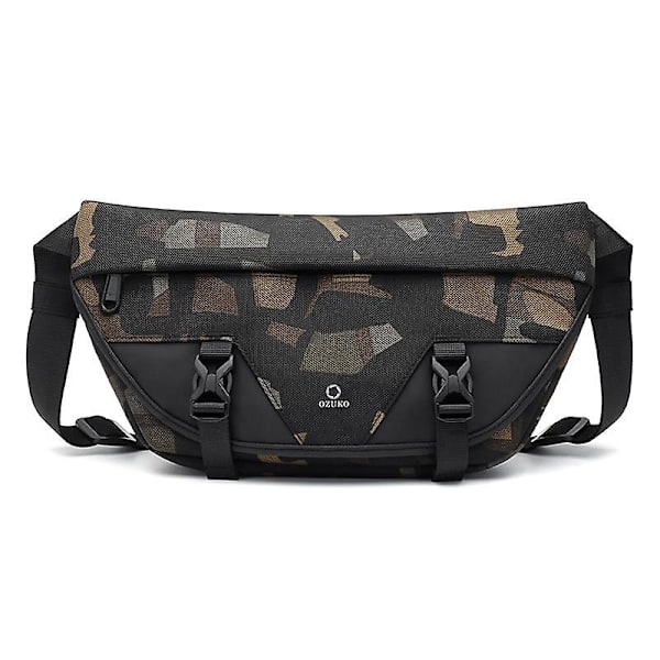 Vedenpitävä Vyölaukku Rintalaukku Olkalaukku Laukku Retkeilyyn Vaellukseen Kuntoiluun Pyöräilyyn Camouflage