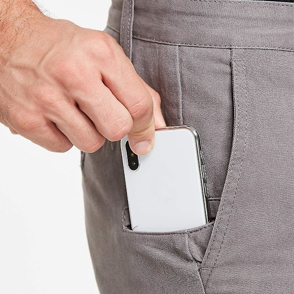 Chino-byxor för Yetsye män, smarta casualbyxor, regular fit Gray