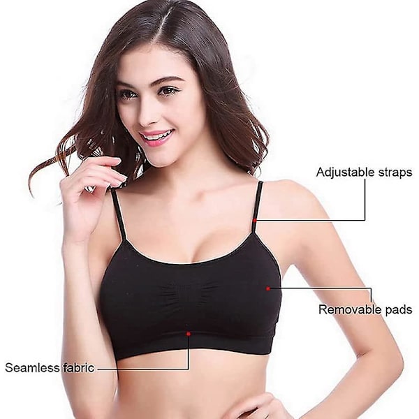 Naisten urheiluliivit saumattomat mukavat liivit pehmustetut naisten topit säädettävät olkaimet Bralettes-liivit
