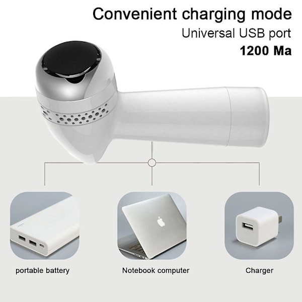 Elektrisk fil og callusfjerner, genopladelig fodsliber, pedicure fodfil callusfjerner 1200mAh (Silver)