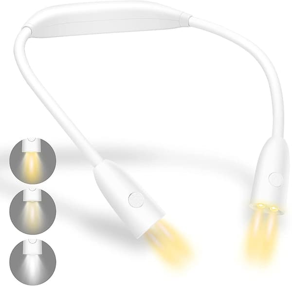 LED-kaulavalaisin kirjan lukemiseen