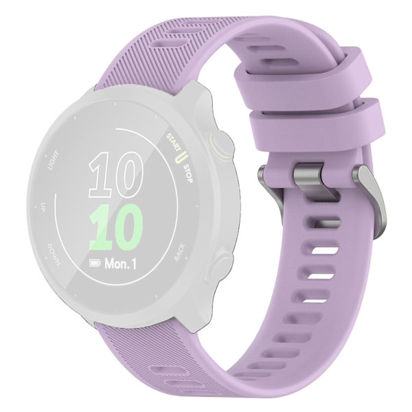 Twill Silikoniranneke Samsung Galaxy Watch 4/5/6 40/44mm/Watch6 Classic 43/47mm/5 Pro 45mm -kelloille Light Purple