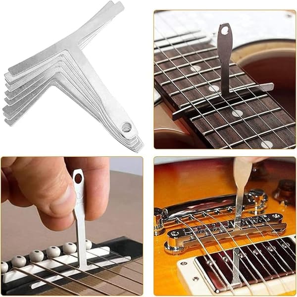 Gitarr Reparationskit, 72-Delar Professionellt Gitarr Reparationskit Inkluderar Gitarrsträngar, Plektrum, Brygga, Gitarrkod För Akustisk Elektrisk Gitarr