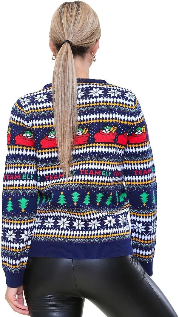 Festlige Julegensere for Kvinner UK Langermet Alvegenser Pullover