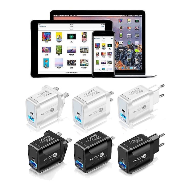 Quick Charge 3.0 Pd Usb Oplader 18w Usb Hurtig Oplader Strømadapter Opladning