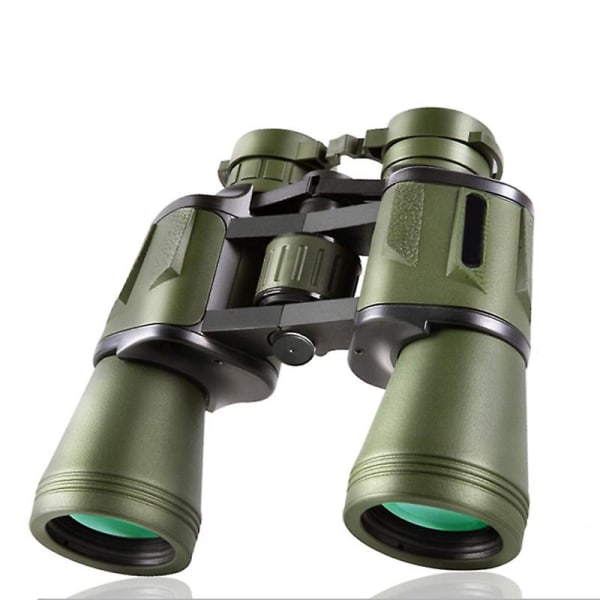 20x50 militärkikare för vuxna med smartphoneadapter - kompakt vattentät taktisk kikare för fågelskådning Jakt Vandringskonsert Green 20x50