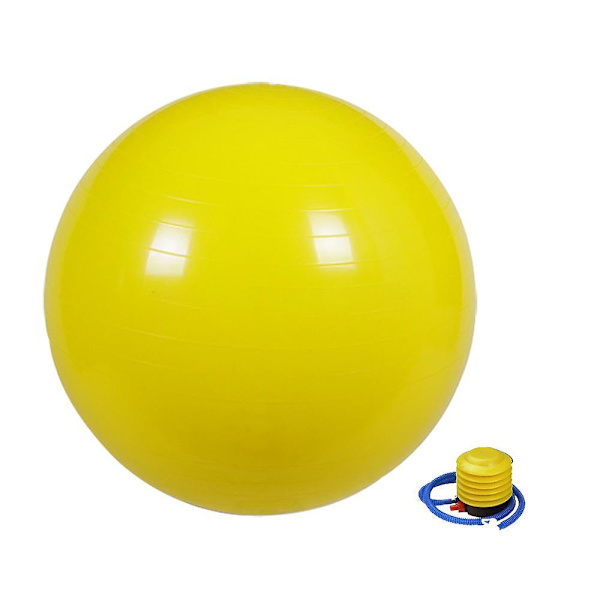 Träningsboll, Stabilitetsboll för Hem, Yoga, Gym Boll, Fysioboll, Schweizisk Boll, Fysioterapi yellow 45cm