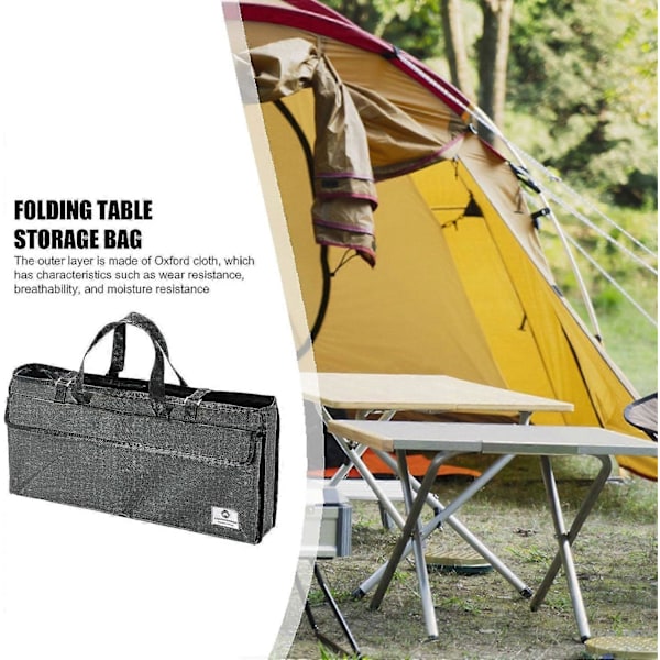 Oppbevaringspose for bordplate - Kraftig spisebordpose med håndtak og bærbar, ideell for camping, strand, fotturer, ryggsekktur og grilling