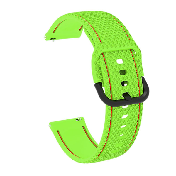 Silikoninen Ompelelinjainen Vaihtoranneke Samsung Galaxy Watch 5 40mm/44mm /Watch 5 Pro 45mm -kelloon Green