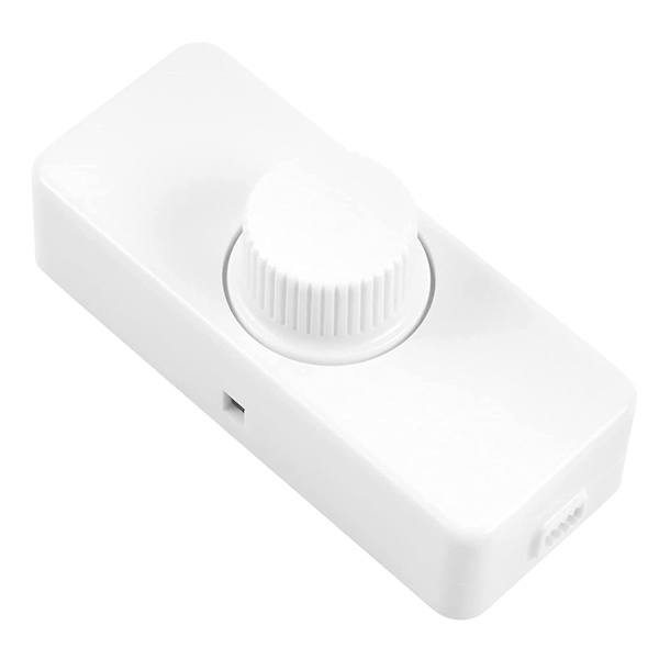 3-100w Led Bakkantsdimmer (roterande dimmer), 220-240v, Ce Plug-in Switch, Vit