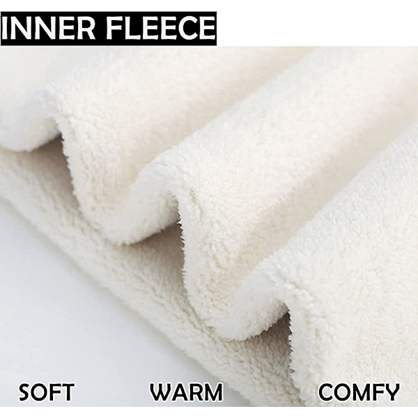 Dame Vinter Termo Sorte Tykke Fleeceforede Leggings UK