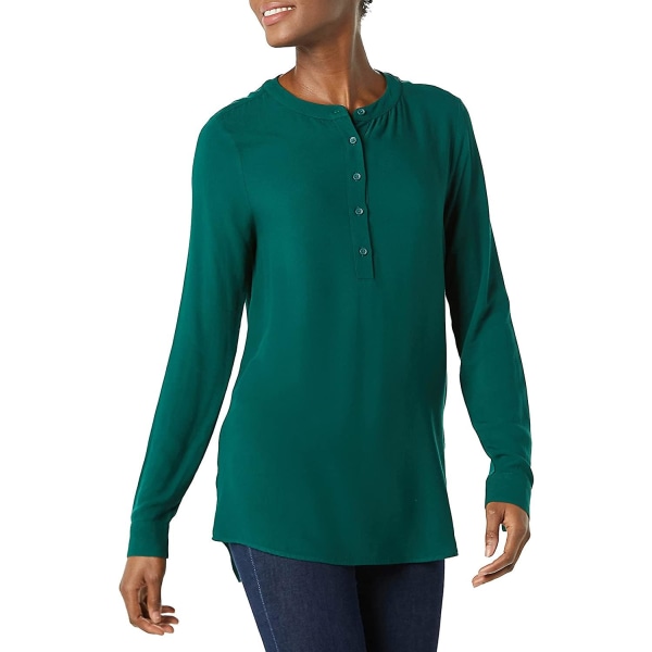 Langermet vevd bluse for kvinner Style 8 M