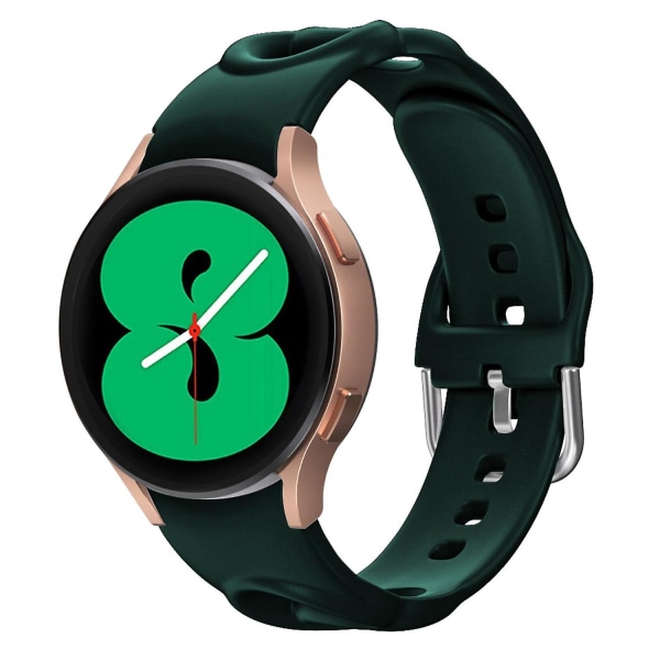 20mm Quick Release Silikonrem För Samsung Galaxy Watch 4/5/6 40/44mm / Watch6 Classic 43/47mm Green