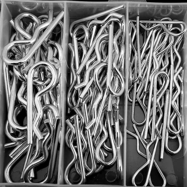Splint - 150 stk. R Splint Traktor Splint Clips Sortiment Fastgørelsessæt