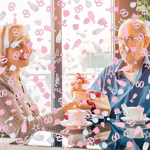 Syntymäpäiväkonfetti pöydälle, 30g Hyvää syntymäpäivää pöytäkonfetti Syntymäpäiväkakku konfetti Pöytäkoristeet Vaaleanpunainen konfetti syntymäpäivähäihin
