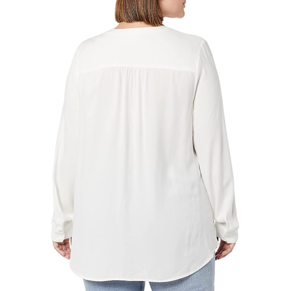 Kvinnors långärmade vävda blus Style 1 S